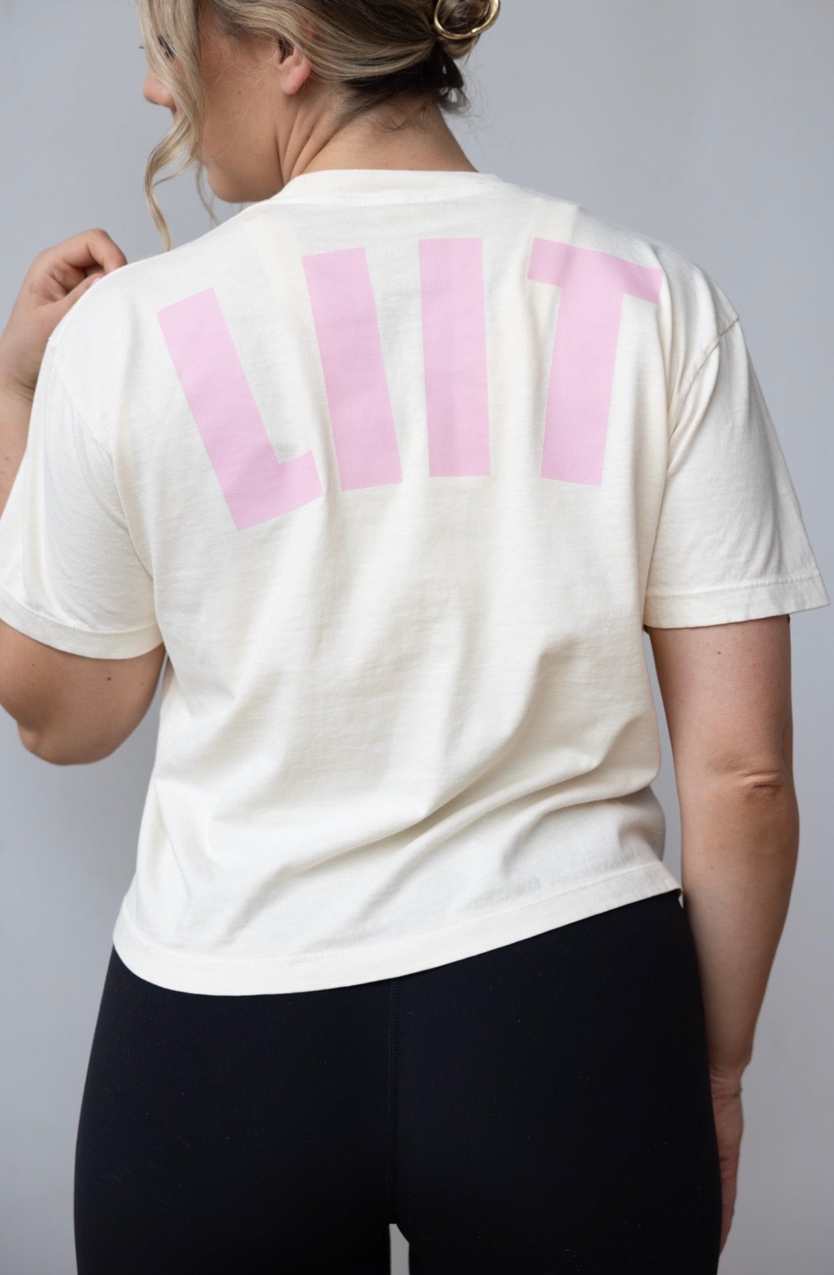 Cream/Pink LIIT Crop