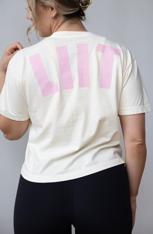 Cream/Pink LIIT Crop